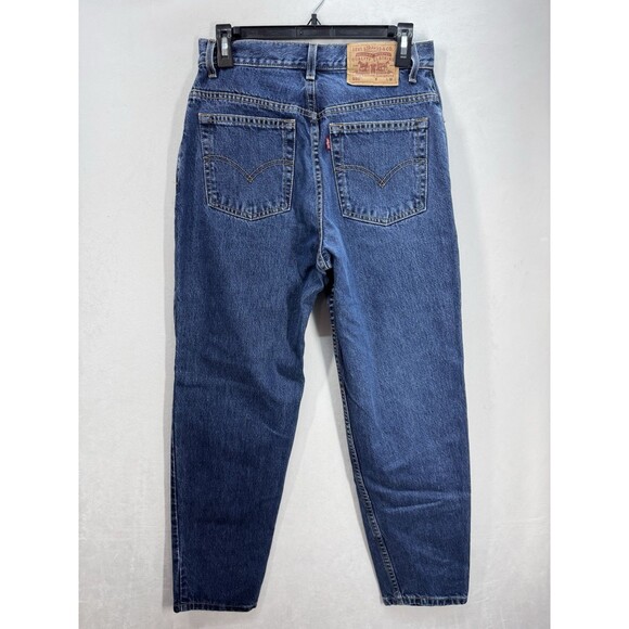Vtg Levis 550 Jeans Womens 10M 29x30 Dark Wash High Rise Relaxed Tapered Y2K - Picture 2 of 9